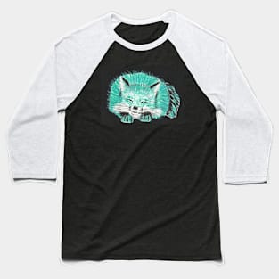 Happy fox acrylic painting Baseball T-Shirt